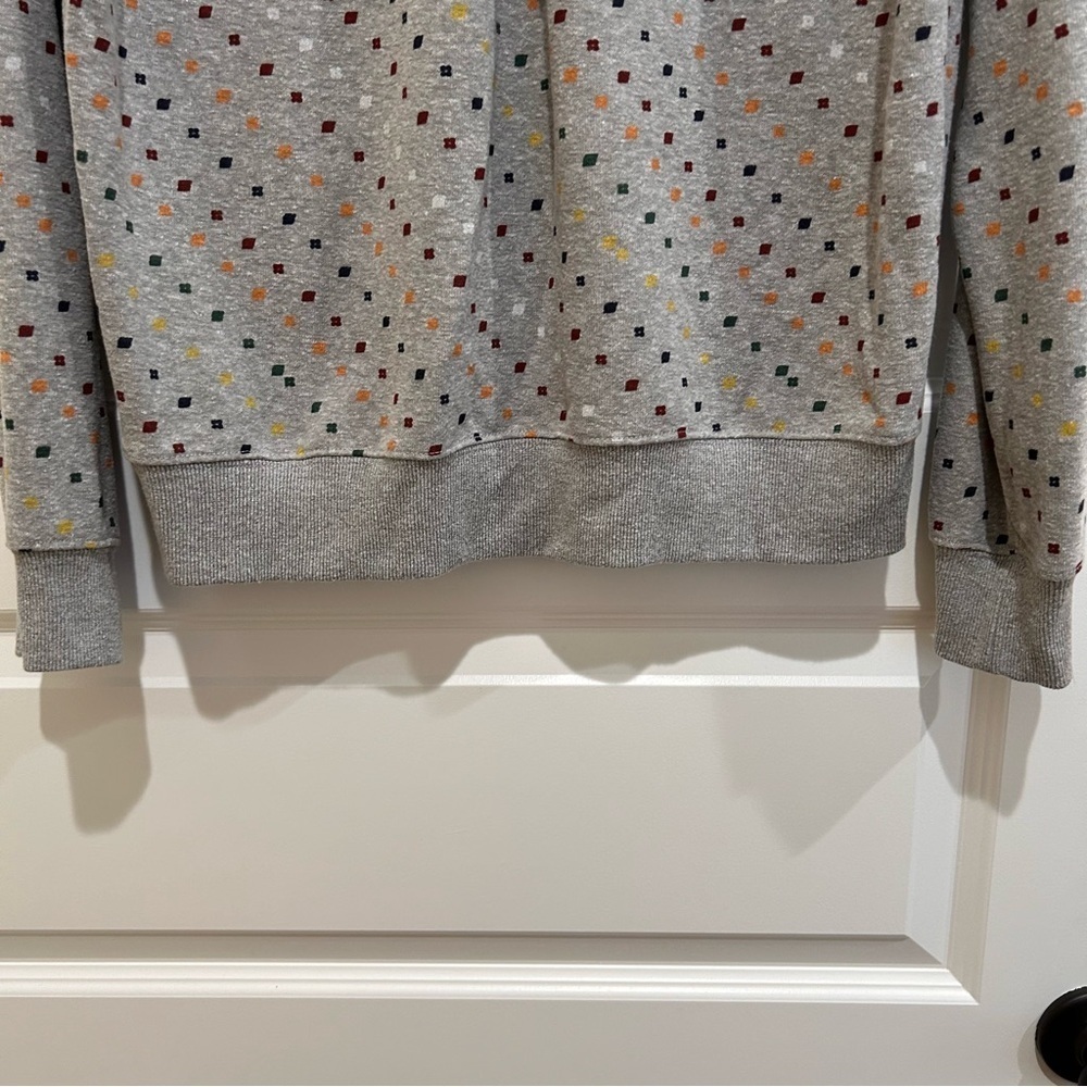 prAna Cozy Up Ditsy Road‎ Crewneck Sweatshirt Size Large - Picture 6 of 7